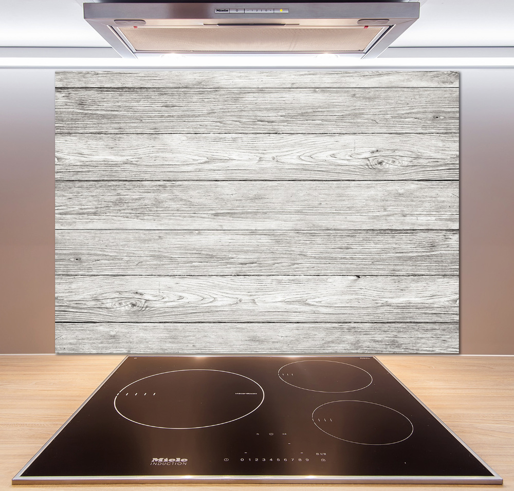 Cooker splashback Wooden background