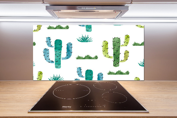 Cooker splashback Cacti