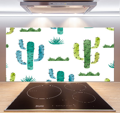 Cooker splashback Cacti