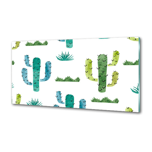 Cooker splashback Cacti