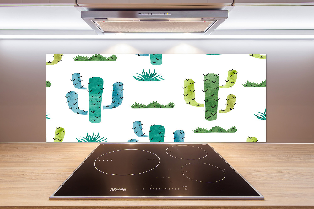 Cooker splashback Cacti