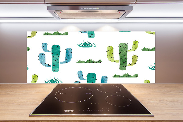 Cooker splashback Cacti