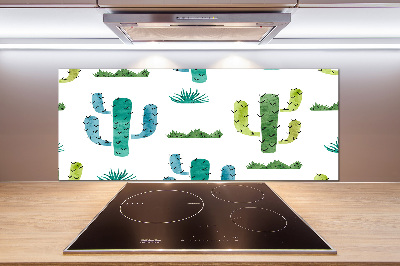 Cooker splashback Cacti