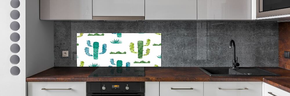 Cooker splashback Cacti