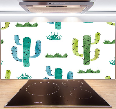 Cooker splashback Cacti