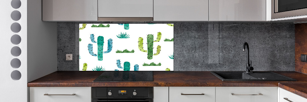 Cooker splashback Cacti