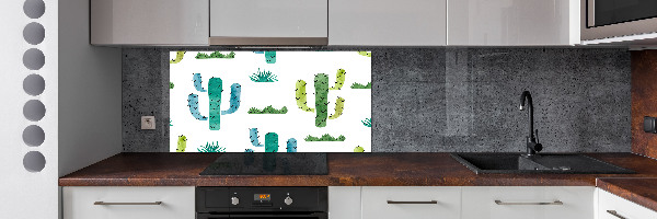 Cooker splashback Cacti