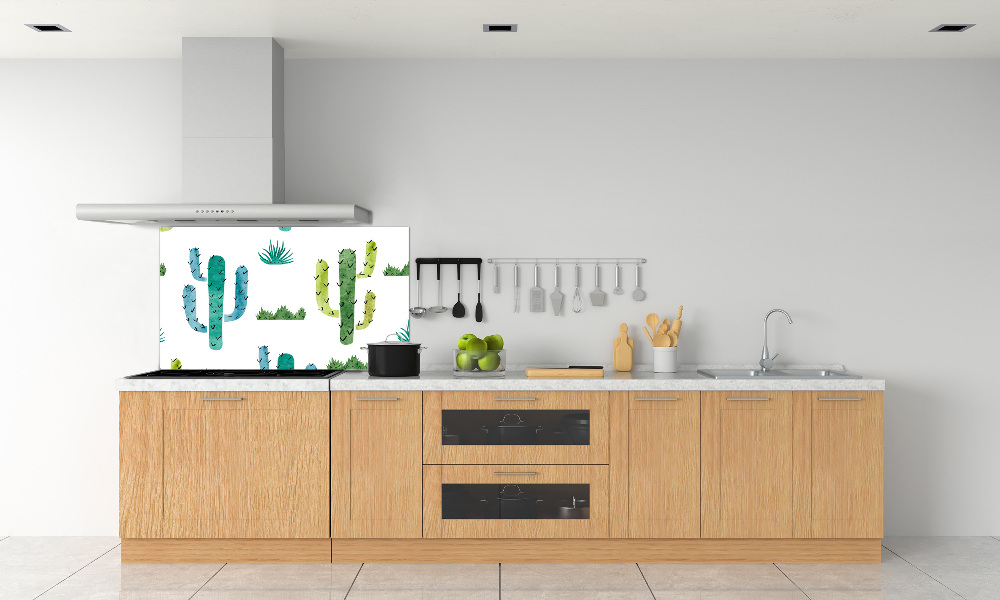 Cooker splashback Cacti