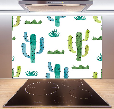 Cooker splashback Cacti