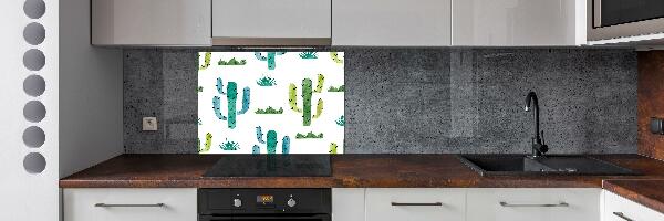 Cooker splashback Cacti