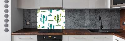 Cooker splashback Cacti