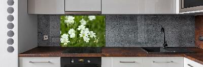 Kitchen wall panels Spring flowers