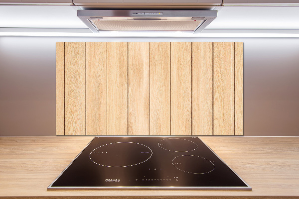 Cooker splashback Wooden background