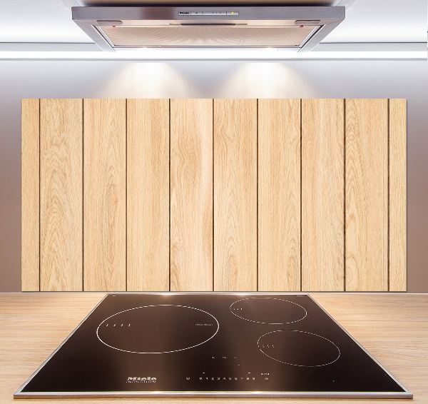 Cooker splashback Wooden background