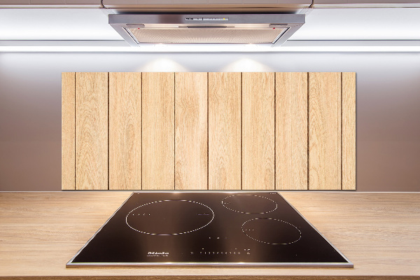 Cooker splashback Wooden background