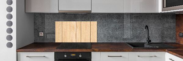 Cooker splashback Wooden background