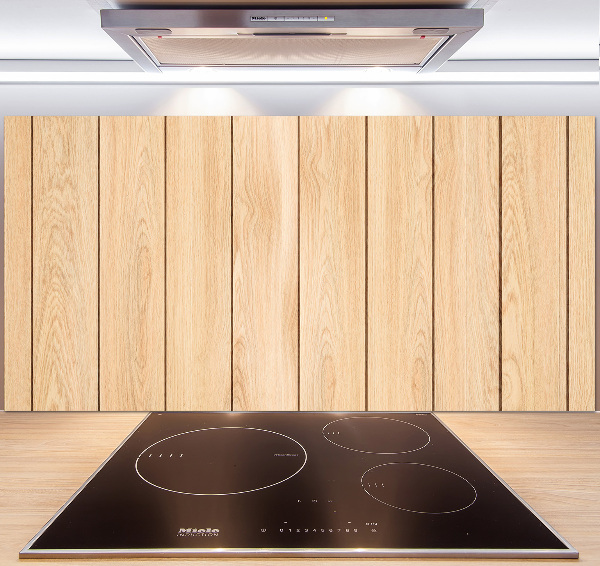 Cooker splashback Wooden background