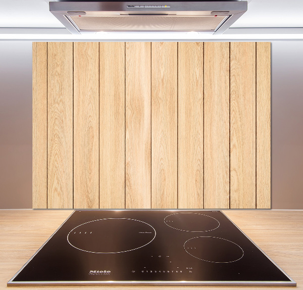 Cooker splashback Wooden background