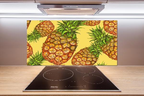 Cooker splashback Pineapple