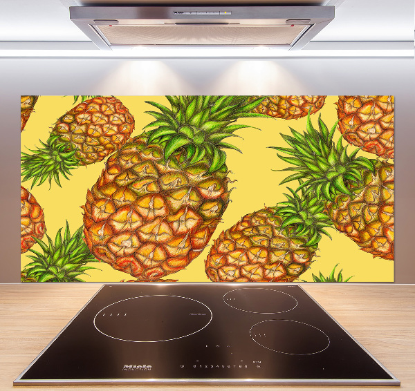 Cooker splashback Pineapple