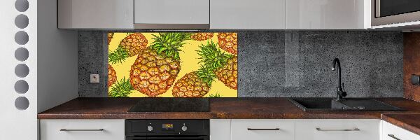 Cooker splashback Pineapple