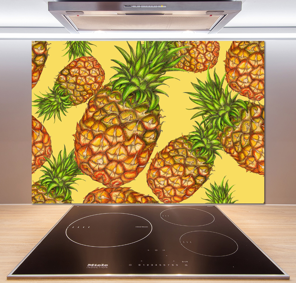 Cooker splashback Pineapple