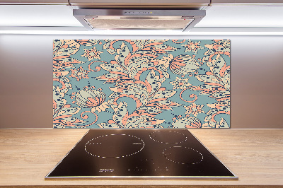 Cooker splashback Ethnic flowers