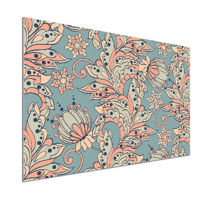 Cooker splashback Ethnic flowers