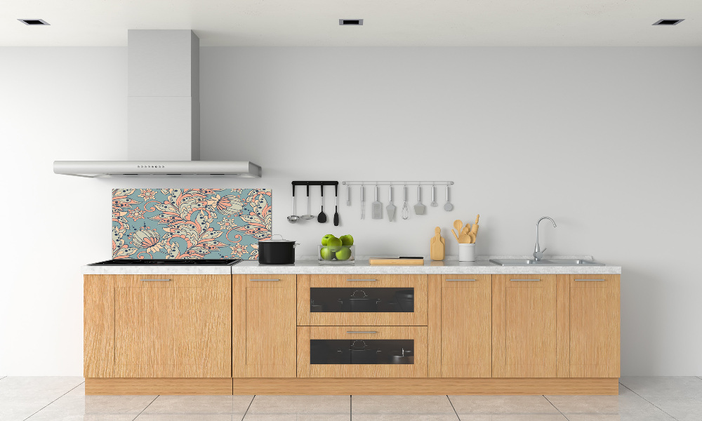 Cooker splashback Ethnic flowers