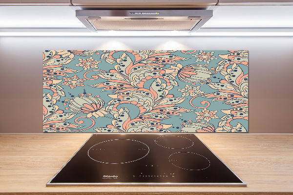 Cooker splashback Ethnic flowers