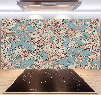 Cooker splashback Ethnic flowers