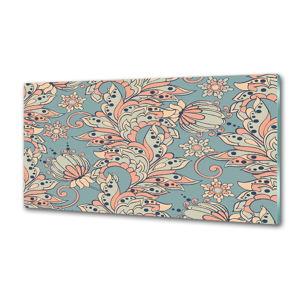 Cooker splashback Ethnic flowers