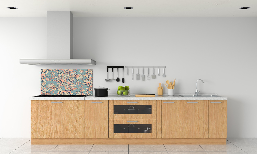 Cooker splashback Ethnic flowers