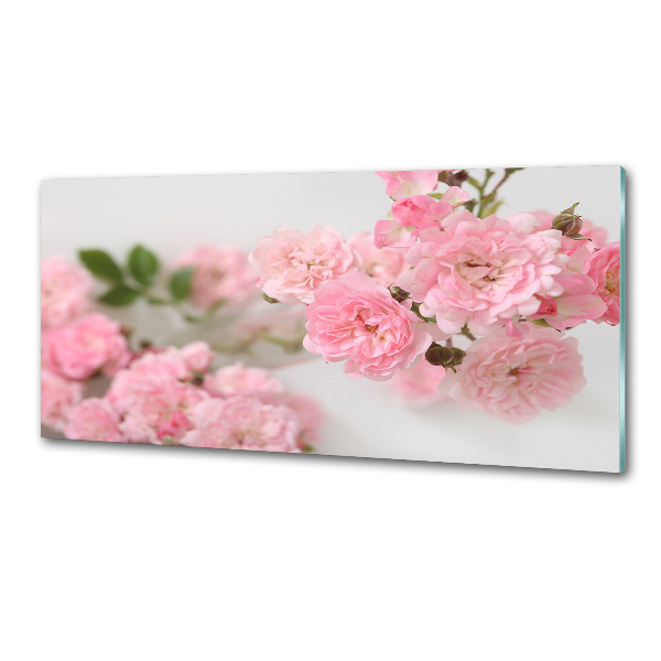 Kitchen wall panels Wild roses