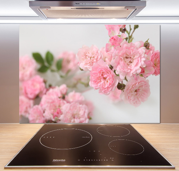 Kitchen wall panels Wild roses