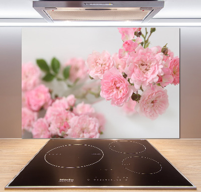 Kitchen wall panels Wild roses