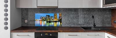 Cooker splashback New York at night