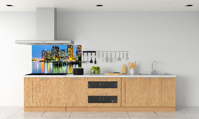 Cooker splashback New York at night