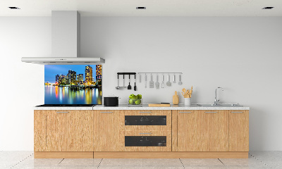 Cooker splashback New York at night