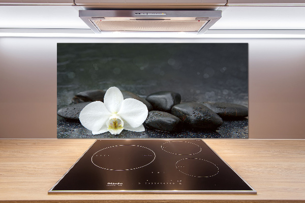 Hob splashback Orchid