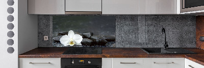 Hob splashback Orchid