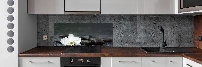 Hob splashback Orchid