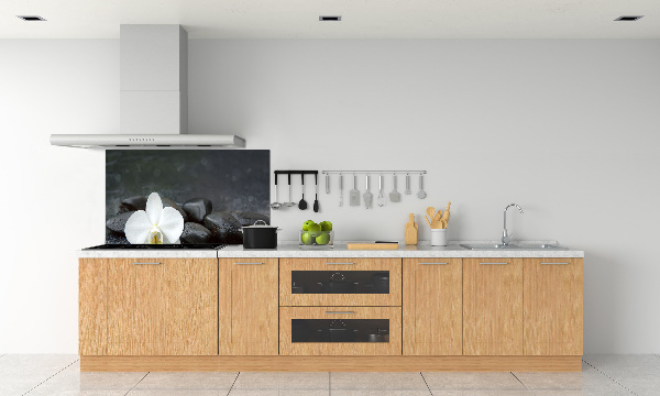 Hob splashback Orchid