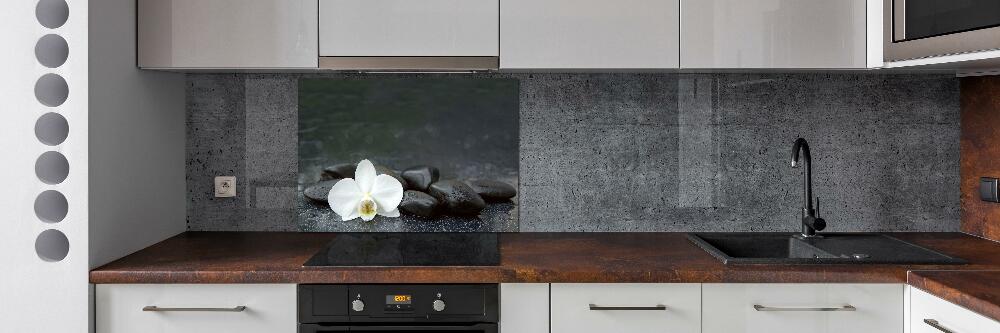 Hob splashback Orchid