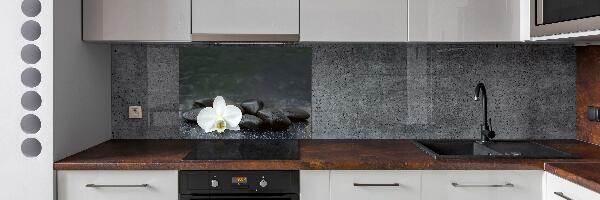 Hob splashback Orchid