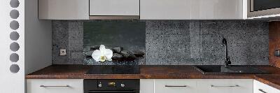 Hob splashback Orchid