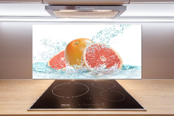 Cooker splashback Grapefruit