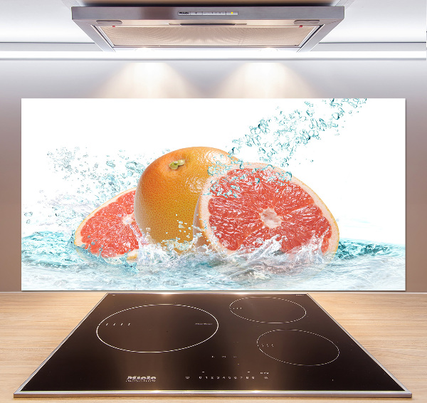 Cooker splashback Grapefruit