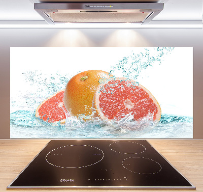 Cooker splashback Grapefruit