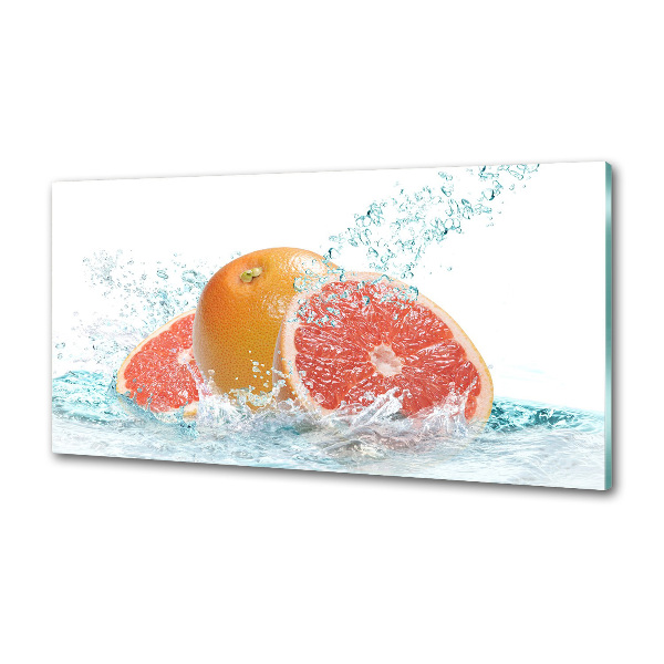 Cooker splashback Grapefruit